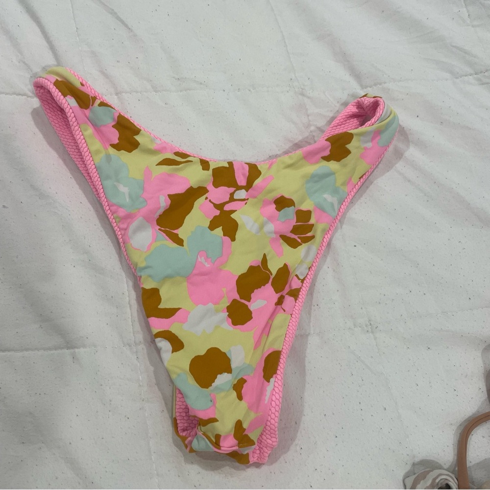 Maaji Pink Floral Swim Bottom